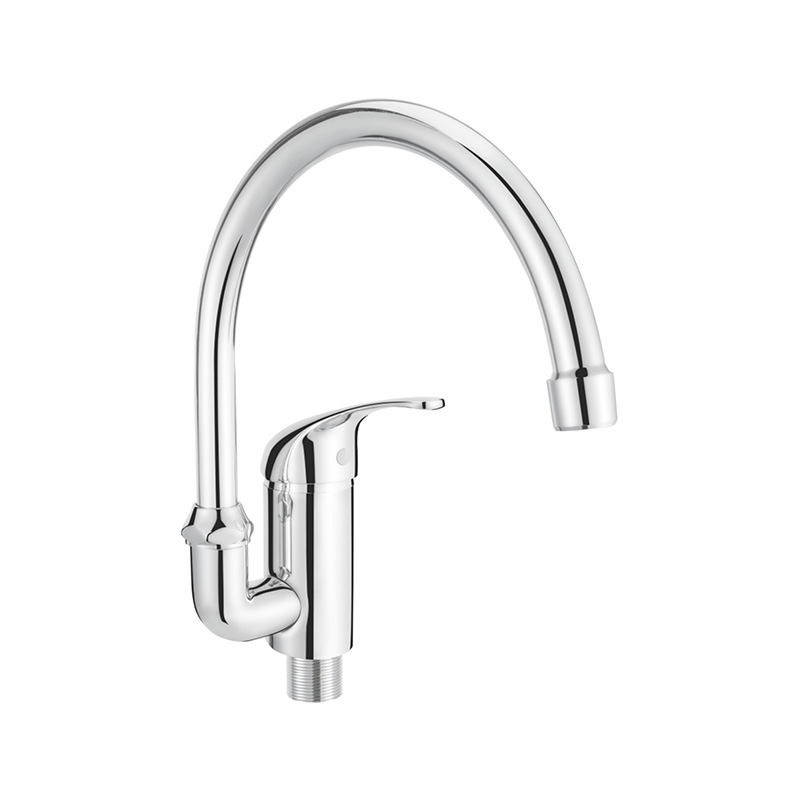 SKSL 0105-C Polished chrome kitchen single cooling zinc mixer for kitchen