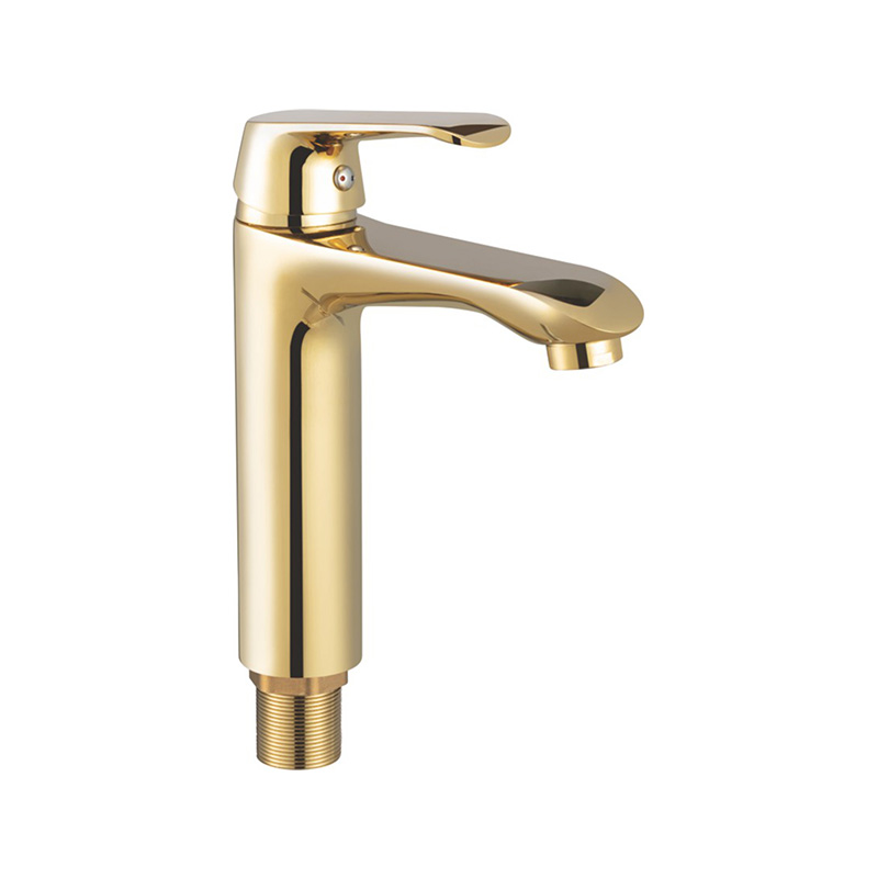 SKSL 12001 Washbasin single handle zinc mixer for bathroom Zirconium Gold