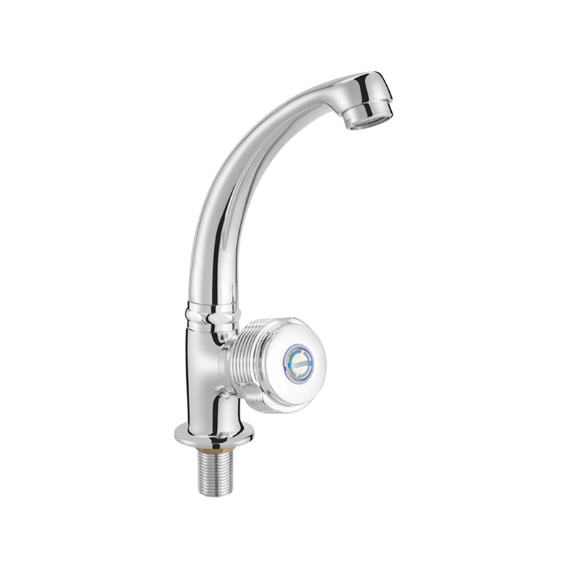 SKDH2006 Polished chrome kitchen single cooling brass mixer for kitchen